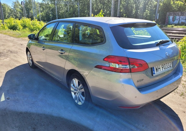 Peugeot 308 cena 29000 przebieg: 152500, rok produkcji 2017 z Warszawa małe 106